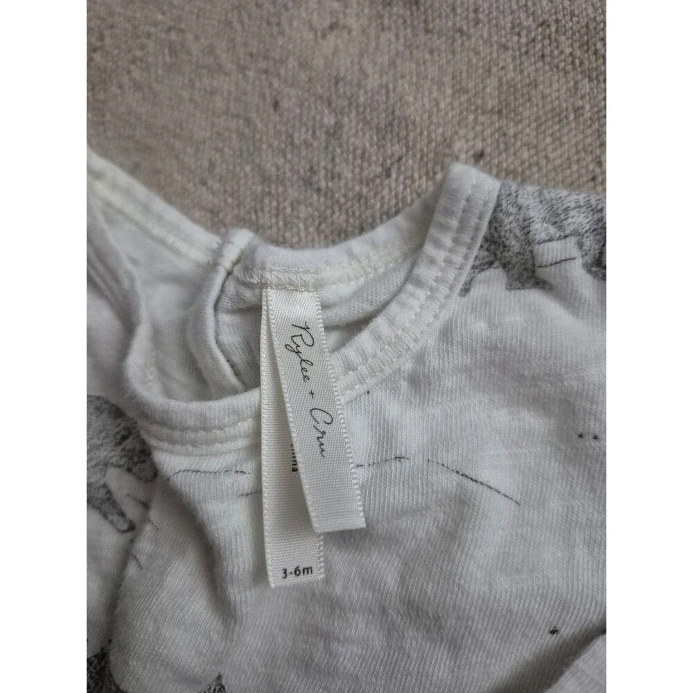 Rylee & cru bears long sleeve romper size 3-6 months